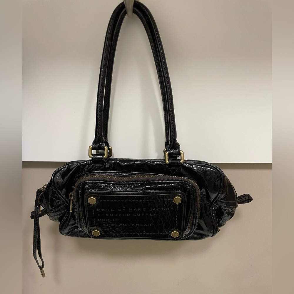 Vintage Marc by Marc Jacobs Black Patent Purse Handbag